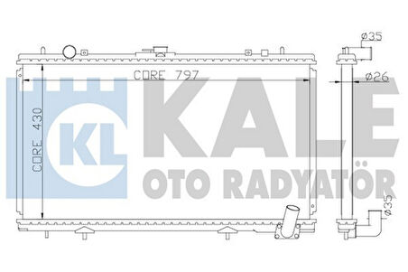 Kale 365300 Motor Su Radyatörü Vitara 90-98 3Kapı Otomatik 376x488x26 1770060A12