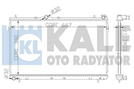 Kale 372400 Motor Su Radyatörü Hyundai Elantra 1.6 1.8 2.0 96 00 Manuel 375x668x16 2531029010