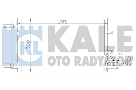 Kale 380000 Klima Radyatörü Kia Cerato 1.5 CRDI 2004-580x365x16 976062F000