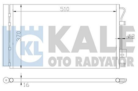 Kale 380200 Klima Radyatörü Accent Blue 1.4 Benzinli 2011-Rio 1.4 2011-530x371x16 976061R000