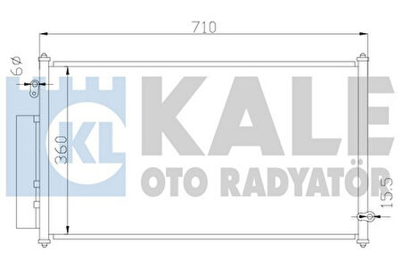 Kale 380600 Klima Kondenseri Honda Fıt III Al-Al 714X380X16 80110SEMM02
