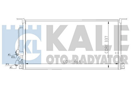 Kale 388100 Klima Kondenseri Mitsubishi Lancer Al Al 696X338X16 MN151100