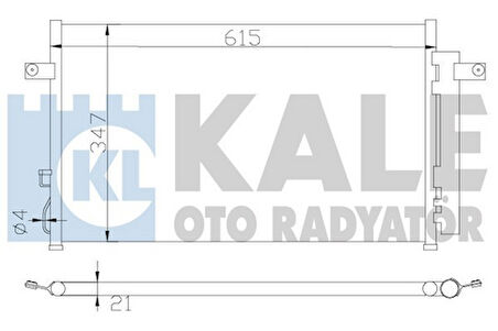 Kale 388700 Klima Radyatörü Nissan Pickup D22 98-710x328x19 921103S200