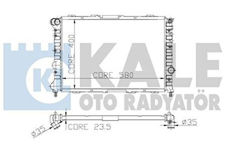 Kale 3901011PA Radyatör Klimalı Alfa 156 1.9JTD 97-05 2.4 JTD 97-05 SW 156 1.9JTD 97-06 2.4 JTD 97-06 60624581