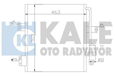 Kale 393100 Klima Radyatörü Mitsubishi L 200 06-11 463x513x16 7812A171
