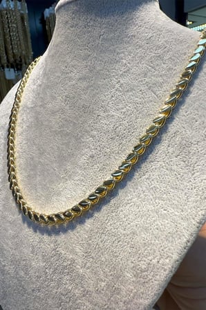 14 K Yeşil Altın Renk Vip 60 cm Kolye 
