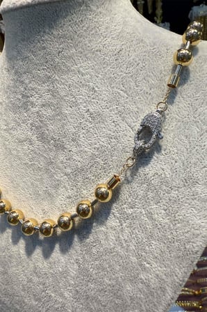 14 K Yeşil Altın Renk Vip 45 cm Kolye 