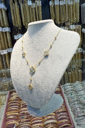 14 K Yeşil Altın Renk Vip 45 cm Kolye 