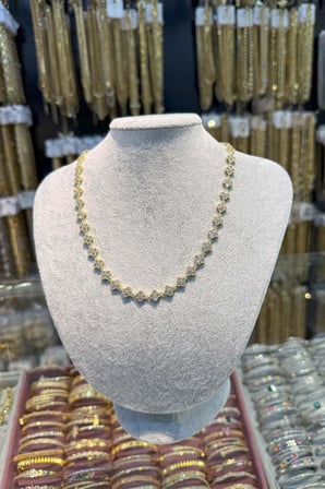 14 K Yeşil Altın Renk Vip 45 cm Kolye