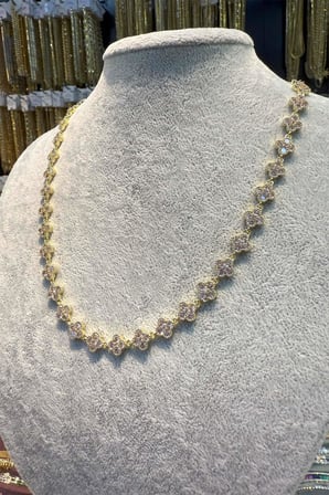 14 K Yeşil Altın Renk Vip 45 cm Kolye
