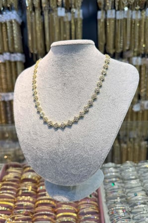 14 K Yeşil Altın Renk Vip 45 cm Kolye
