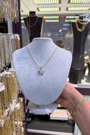 14 K Yeşil Altın Renk Vip 45 cm Kolye