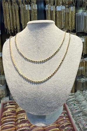 14 K Yeşil Altın Renk Vip 90 cm Kolye