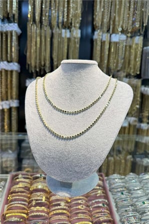 14 K Yeşil Altın Renk Vip 90 cm Kolye