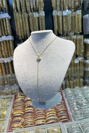 14 K Yeşil Altın Renk Vip 45 cm Kolye