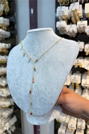 14 K Yeşil Altın Renk Vip 45 cm Kolye