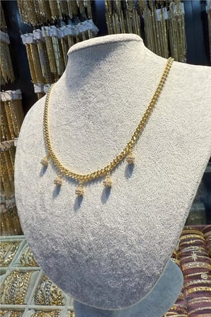 14 K Yeşil Altın Renk Vip 45 cm Kolye