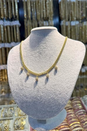 14 K Yeşil Altın Renk Vip 45 cm Kolye
