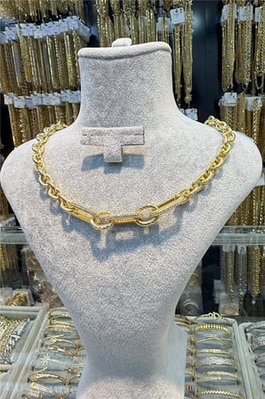 14 K Altın Renginde Xuping Vip 45 cm Kolye