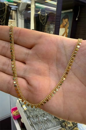 İnce Pullu 45 cm Kolye