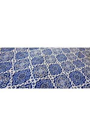 Osmanlı Desenli 6 Metrekare Halı Örtüsü, Savan, Çok Amaçlı Pike, Pamuklu