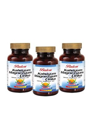 Balen Kalsiyum Magnezyum Çinko 90 Kapsül (3 Adet)