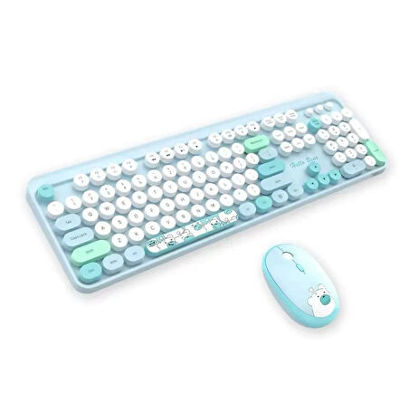 Kablosuz Klavye Ve Mouse Seti (Notebook Pc Uyumlu 104 Tuşlu)