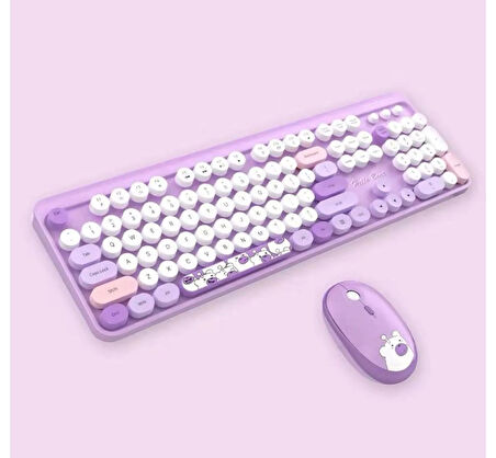 Kablosuz Klavye Ve Mouse Seti (Notebook Pc Uyumlu 104 Tuşlu)