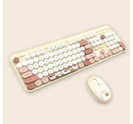 Kablosuz Klavye Ve Mouse Seti (Notebook Pc Uyumlu 104 Tuşlu)