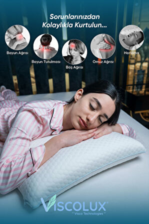 Anadolu Tombul Ortopedik Yastık - Baş Ağrısı Önleyici Klasik Visco Yastık 60x40x15