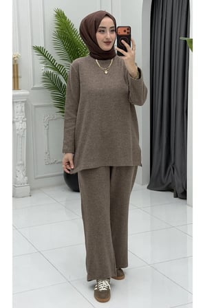 Rabia Takım Kahverengi