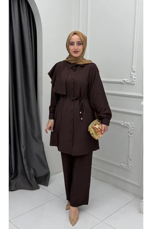 Miray Takım Kahverengi