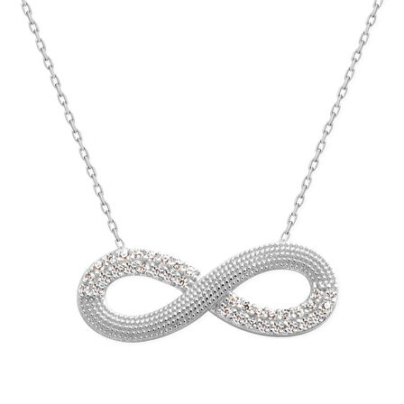 Yarı Taşlı Altın Sonsuzluk Kolye (KLY0009)