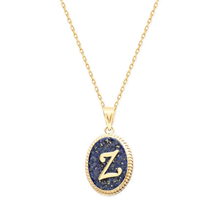 Z Harfi Altın Lapis Kolye (KLY0103)
