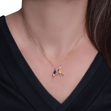 Altın Kanarya Kolye (KLY0363)