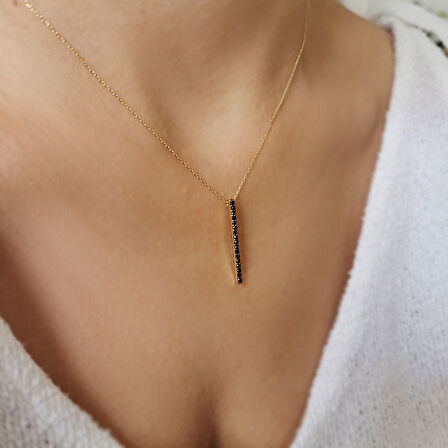 Altın 14 Ayar Çubuk Kolye (KLY0396)