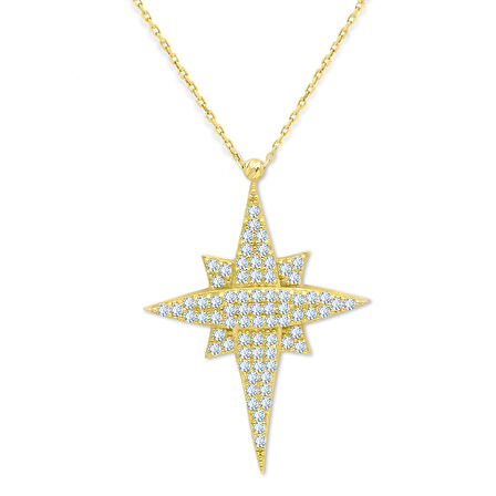 Altın Kutup Yıldızı Kolye (KLY0427)