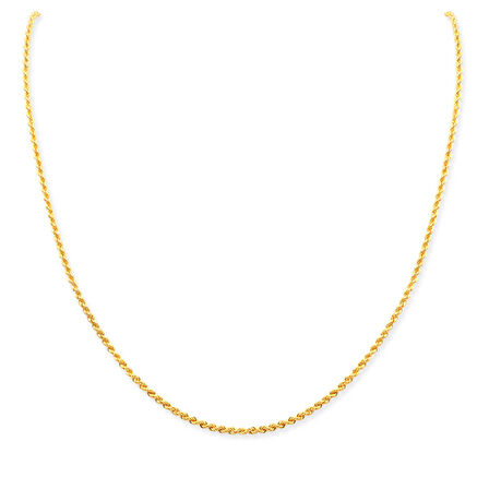 50 Cm İnce Altın Halat Zincir (KLY0484)