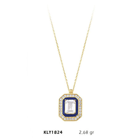 14 Ayar Altın Baget Kolye KLY1824