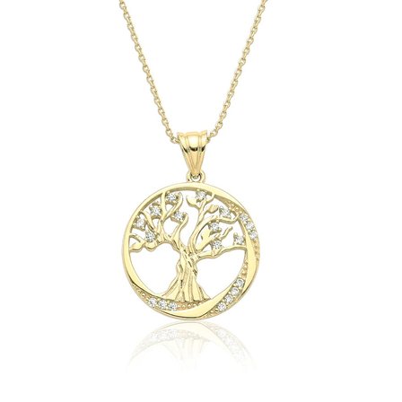 Yaşam Ağacı Altın Kolye