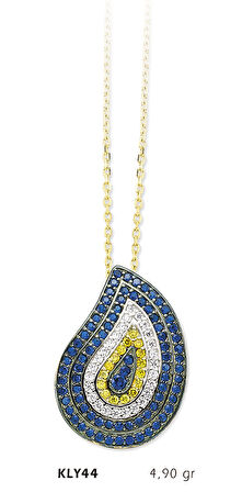  14 Ayar Altın Nazar Boncuğu Kolye KLY44