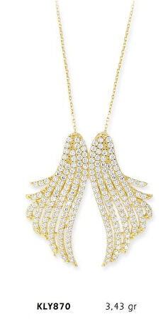 Harem Altın 14 Ayar Altın Melek Kanadı Kolye KLY870