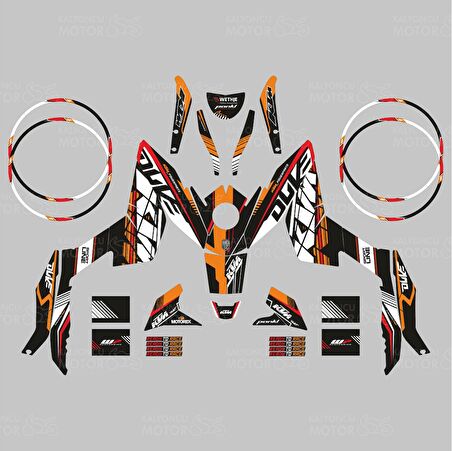 KTM Duke 200 Sport Line Sticker Seti