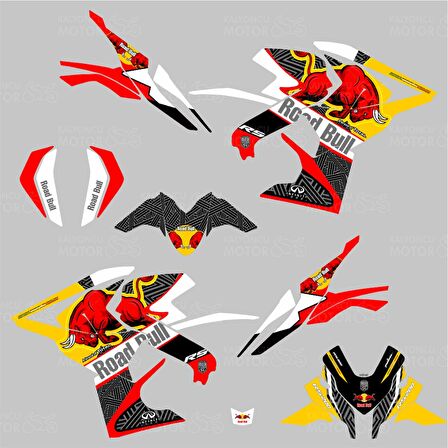 Bajaj Pulsar RS 200 Road Bull Sticker Set