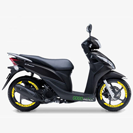 Honda Dio 110 Geniş Jant Şeridi Sarı