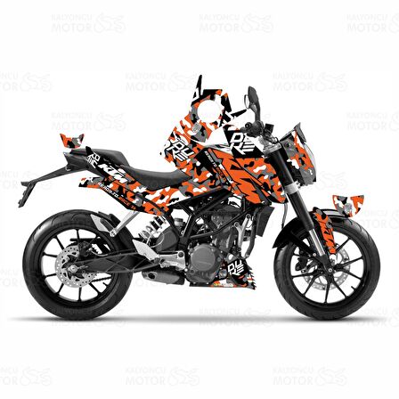 KTM Duke 200 Camouflage Design Sticker Set  (2011-2016)