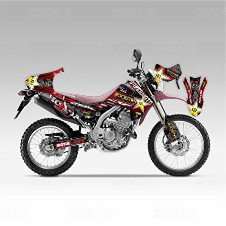 Honda CRF 250 L Rockstar Desing Sticker Set No:35