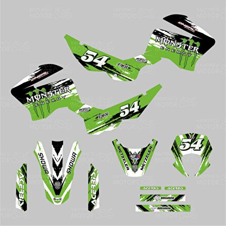 Mondial X-Treme Max 150 Monster Energy Design Sticker Set