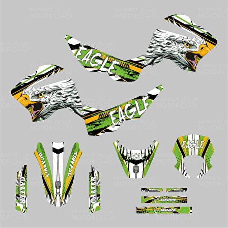 Mondial X-Treme Max 200 Eagle Design Sticker Set