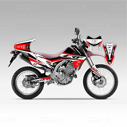 Honda CRF 250 L HRC Design Sticker Set Siyah 73